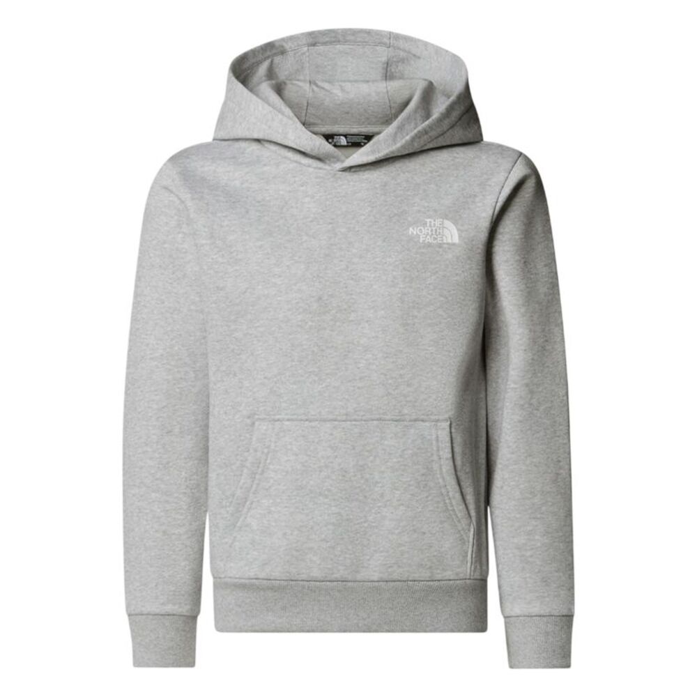The North Face Childrens/Kids Dome Logo Cotton Blend Hoodie / Gray Marl